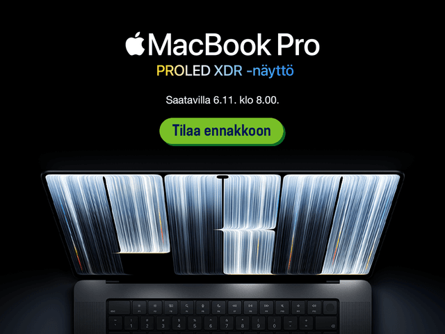 MacBook Pro PROLED XDR -näyttö - tilaa ennakkoon!