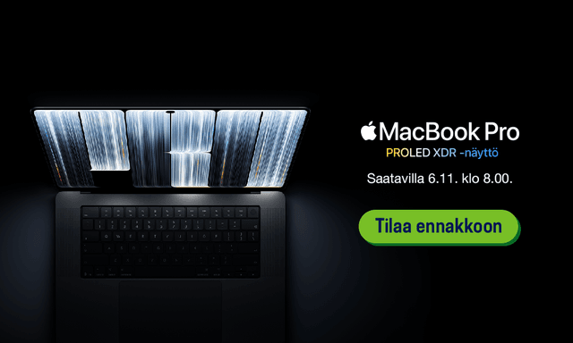 MacBook Pro PROLED XDR -näyttö - tilaa ennakkoon!