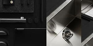 Erilaisia nuppeja ja tiskiallas