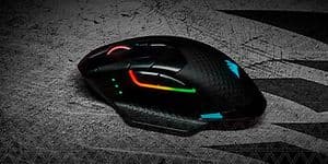 Nærbilde av Corsair gamingmus