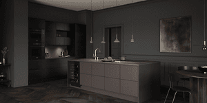 Epoq Trend Umber ja Edge Black Ash -keittiö