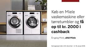 Miele Hvidevarer Cashback-kampagne - Top banner mobil