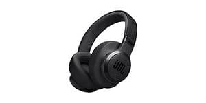 JBL wireless around-ear headphones in black