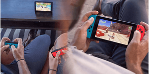 Nintendo switch der bliver spillet på