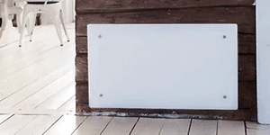 Radiator på væg