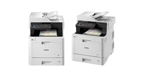 Kaksi Brother MFCL8690CDW -tulostinta vierekkäin