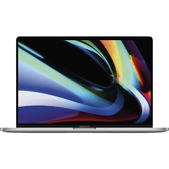 Macbook Pro med färgglad skrivbordsbakgrund