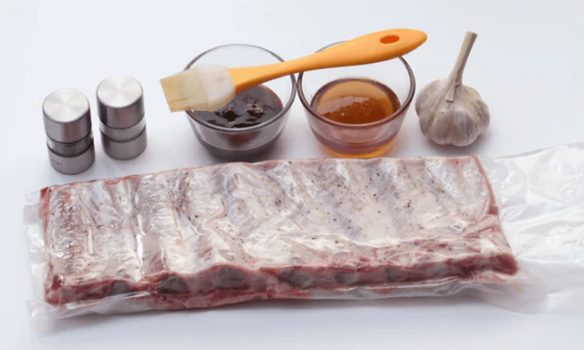 juleribbe sous vide, marinade og krydder