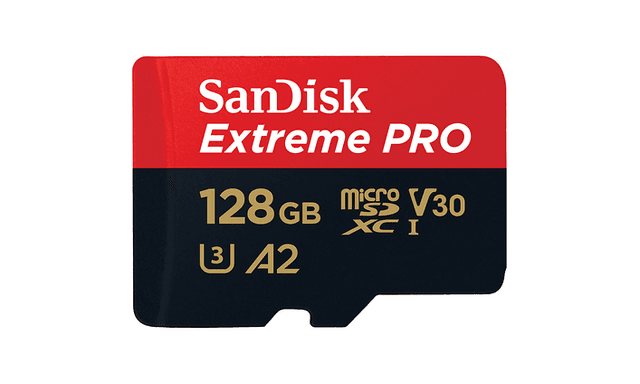 Tuotekuva Sandisk MicroSDXC Extreme Pro 128 Gt -muistikortista