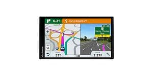 Garmin GPS för bil med två olika vyer på displayen. 