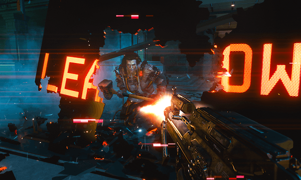 slåsscene fra cyberpunk 2077