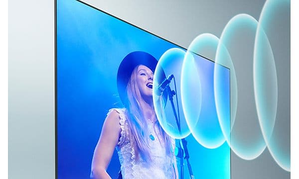 Sanger på Sony-tv med lydbølger