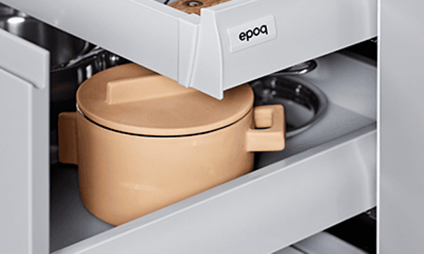 Epoq - Integra Steel Grey - Dubbla kökslådor