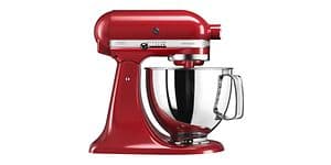 rød kjøkkenmaskin Artisan fra KitchenAid