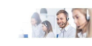 Kundeservicemedarbeidere på telefonen