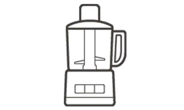 Food processor illustration