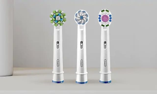 Kolme Oral-B-sähköhammasharjaharjaspäätä