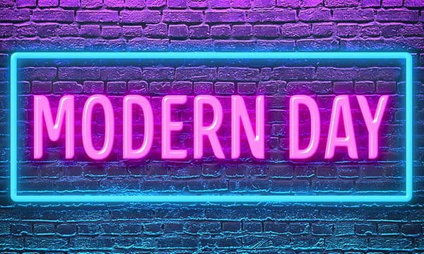 Modern day - neonskilt