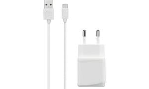 Sandstrøm hvit Micro USB vegglader