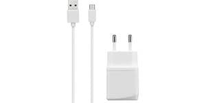 Sandstrøm hvit Micro USB vegglader