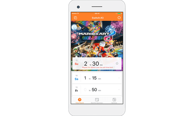 Smartphone med Mariokart deluxe limit
