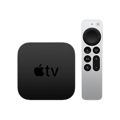 Apple TV-vastaanotin ja kaukosäädin