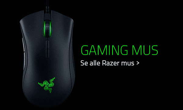 Razer gamingmus med norsk tekst