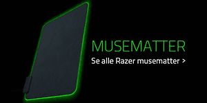 Razer musematte med norsk tekst