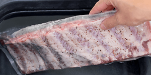 Flæskesteg sous vide i varmt bad