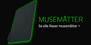 Gaming - Razer - DK - sort version - musemåtter