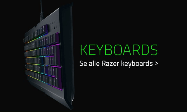 Gaming - Razer - DK - sort version - tastaturer