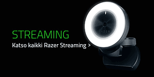 Gaming - Razer - FI - musta versio - striimaus suoratoisto