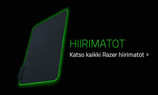 Gaming - Razer - FI - musta versio - pelihiirimatot