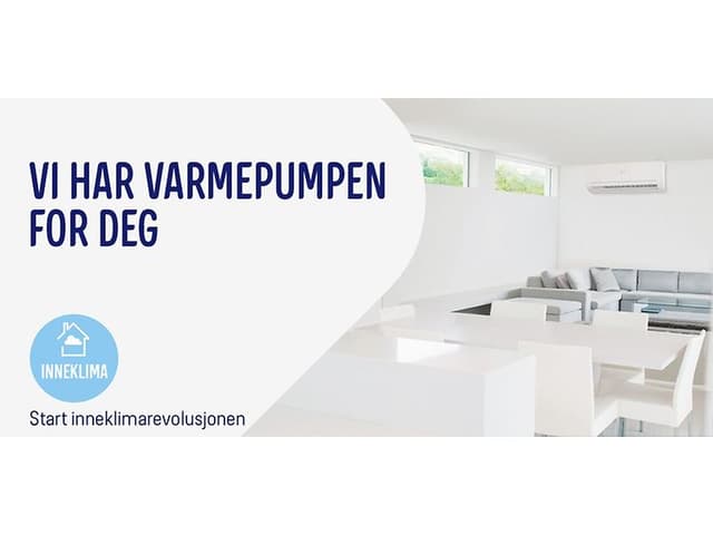 Varmepumpebanner for Norge