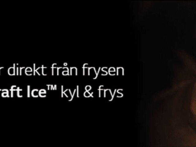 LG Craft Ice-Banner in Swedish