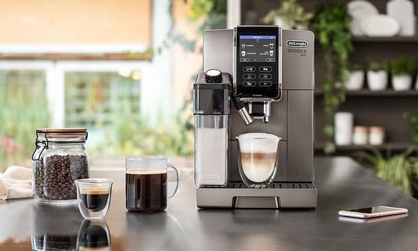 Delonghi kaffemaskin med forskjellige typer kaffe