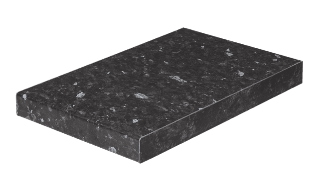 Sort benkeplate i quartz