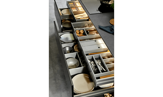 Epoq - Trend Edge Black Walnut - Organiserte skuffer