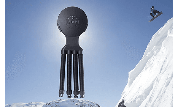 Hedgehog-tørkeren Octopus og en person på snowboard