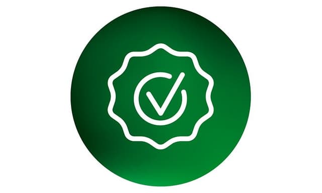 Laajennetun Elcare-takuun kuvake, jossa valkoinen ikoni vihreällä taustalla