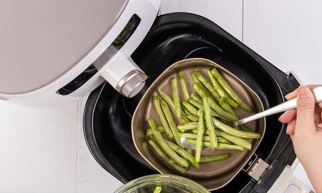 Aspargesbønner i en airfryer