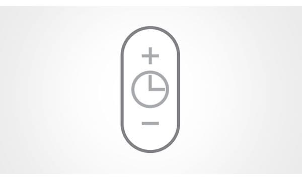 Illustration af Dyson Hot & Cool-blæser og en sleep-timer