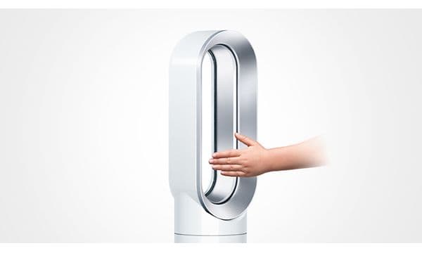Illustration af Dyson Hot & Cool-ventilator og hvor sikker den er