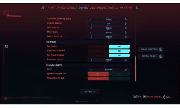 cyberpunkmediumRTDLSS3