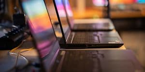 Laptops at the UL headquarters