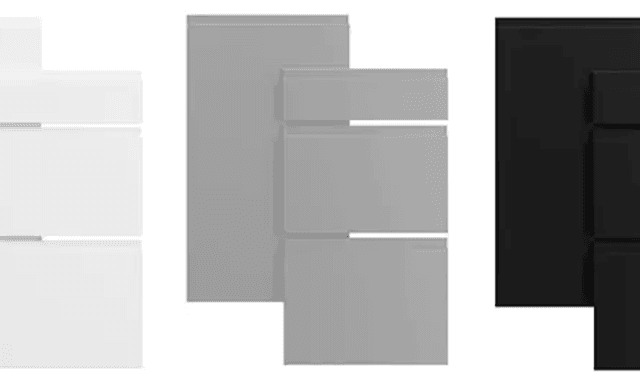 Epoq Integra kjøkkenfronter i farge White, Steel Grey og Black