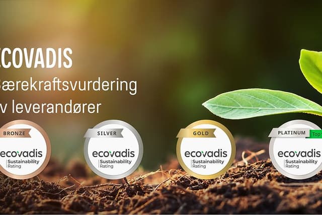 Ecovadis- Bærekraftsvurdering av leverandører