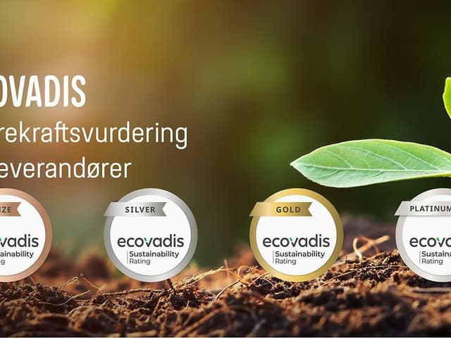 Ecovadis- Bærekraftsvurdering av leverandører