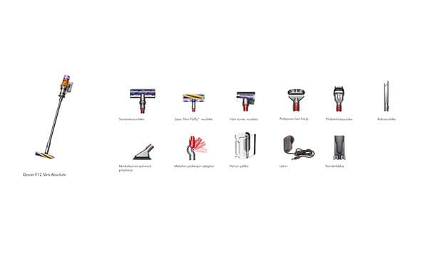 Dyson V12 Slim lisätarvikkeet