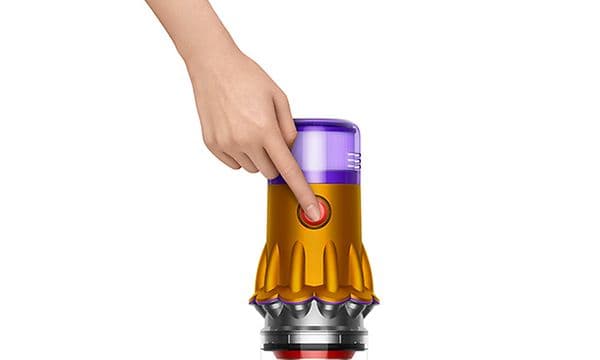 Dyson V12 Slim -pölynimurin tehonhallinta yhdellä painikkeella